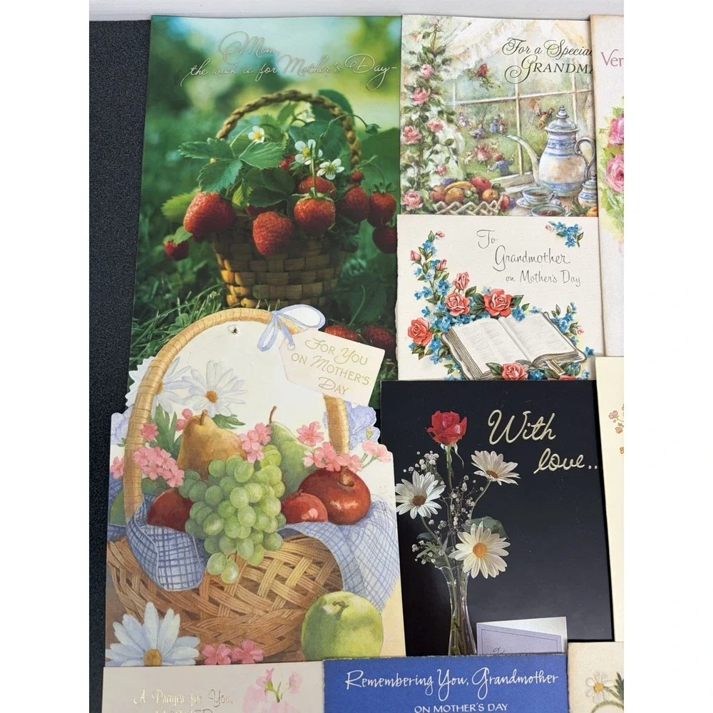 Vintage Mother's Day Greeting Cards Fronts ONLY Scrapbooking Crafts Lot of 50+